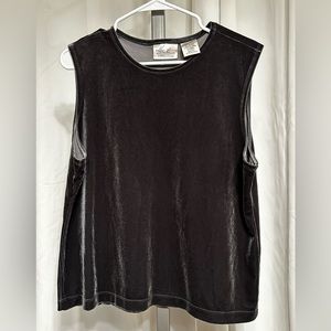 New Olive Velour “ Kathy Lee Collection “ Tank Top